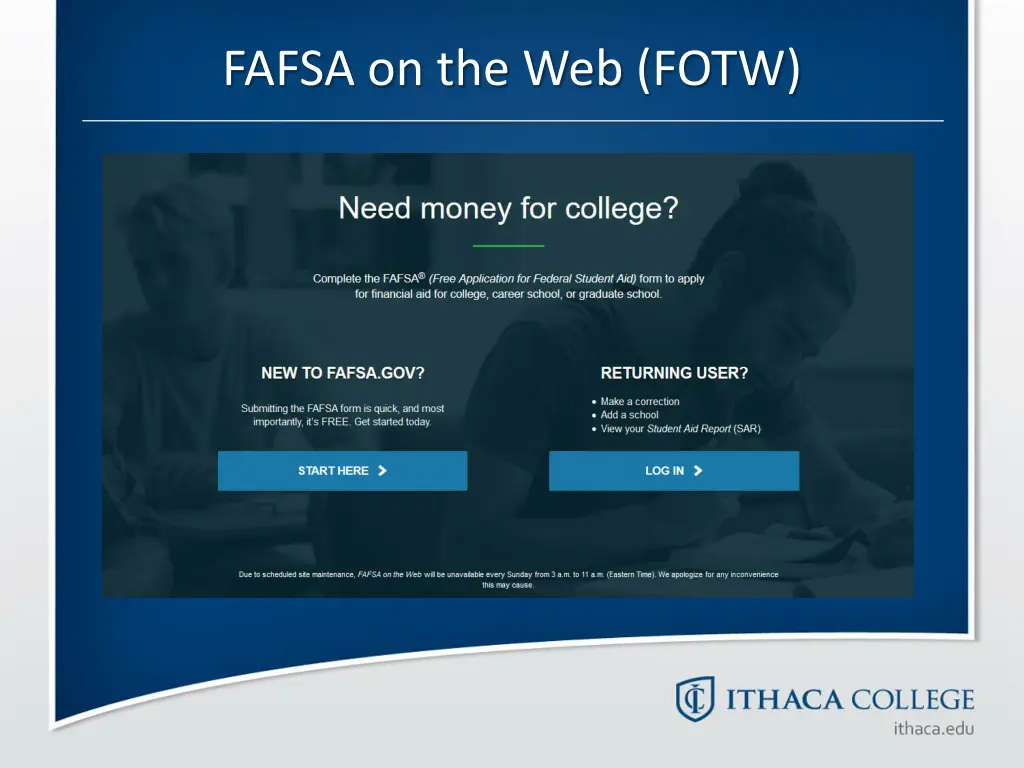 fafsa on the web fotw