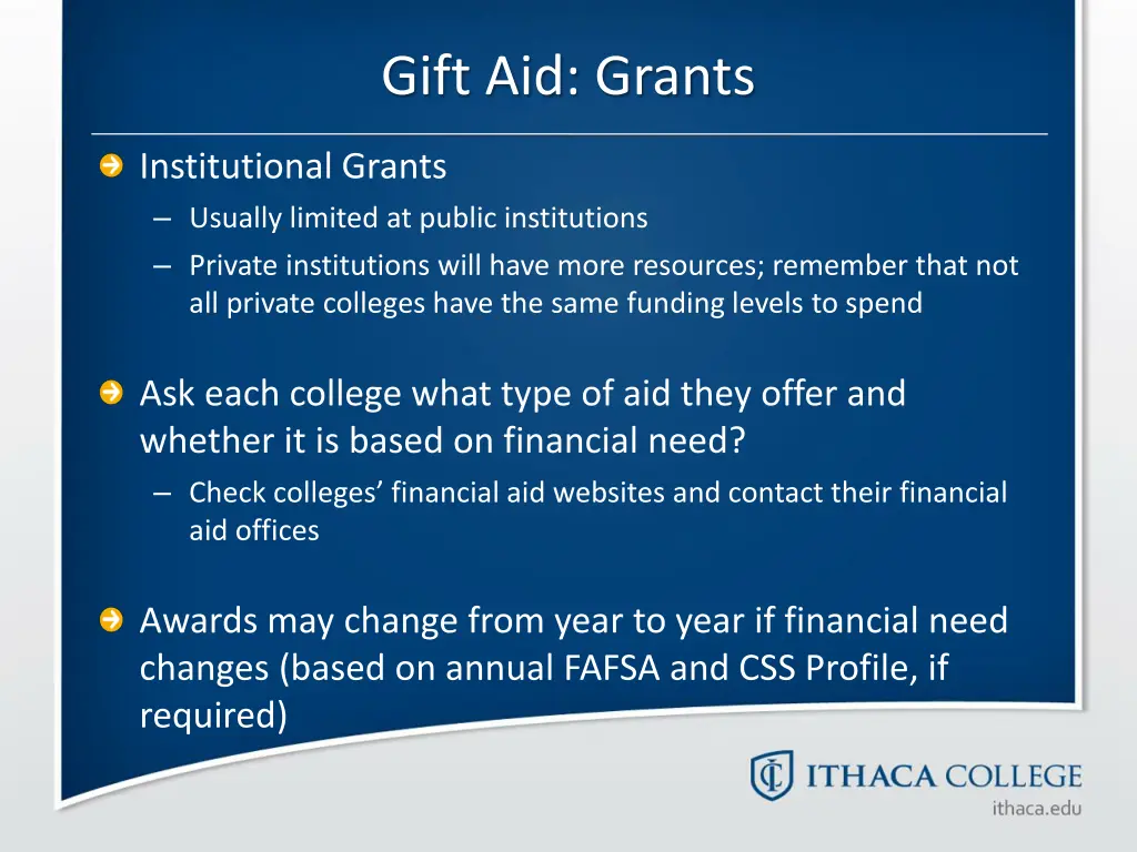 gift aid grants 1