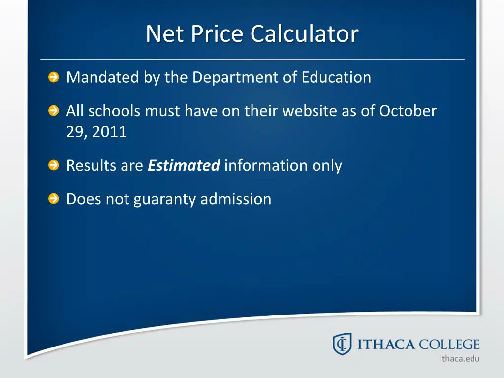 net price calculator