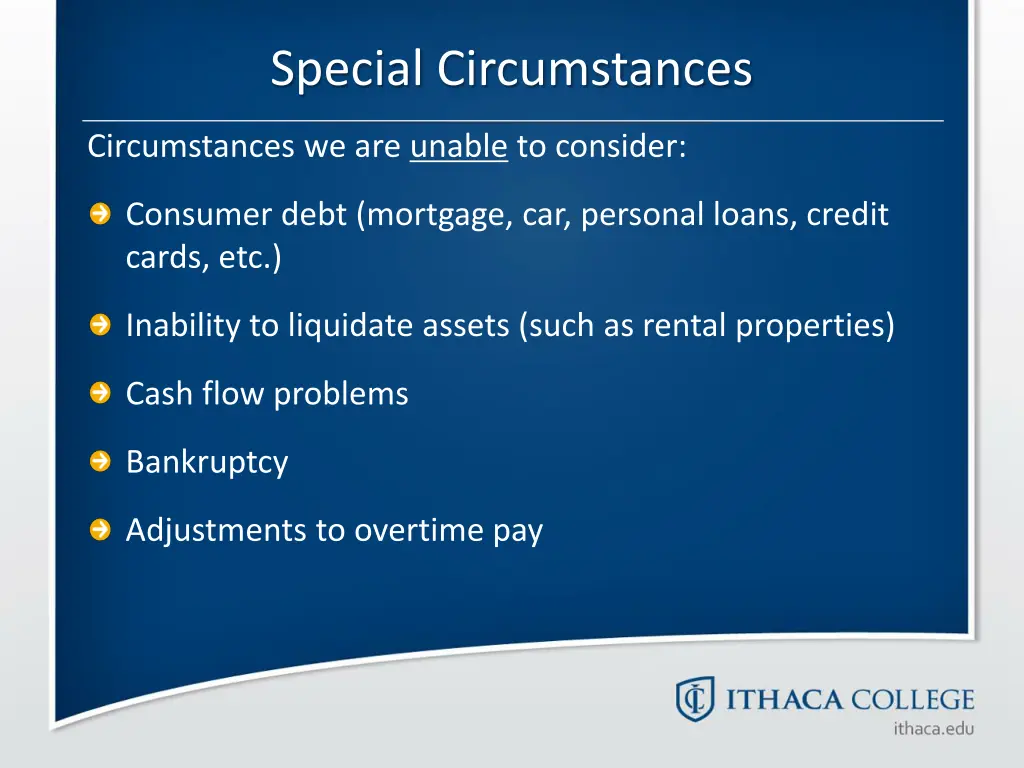 special circumstances 1