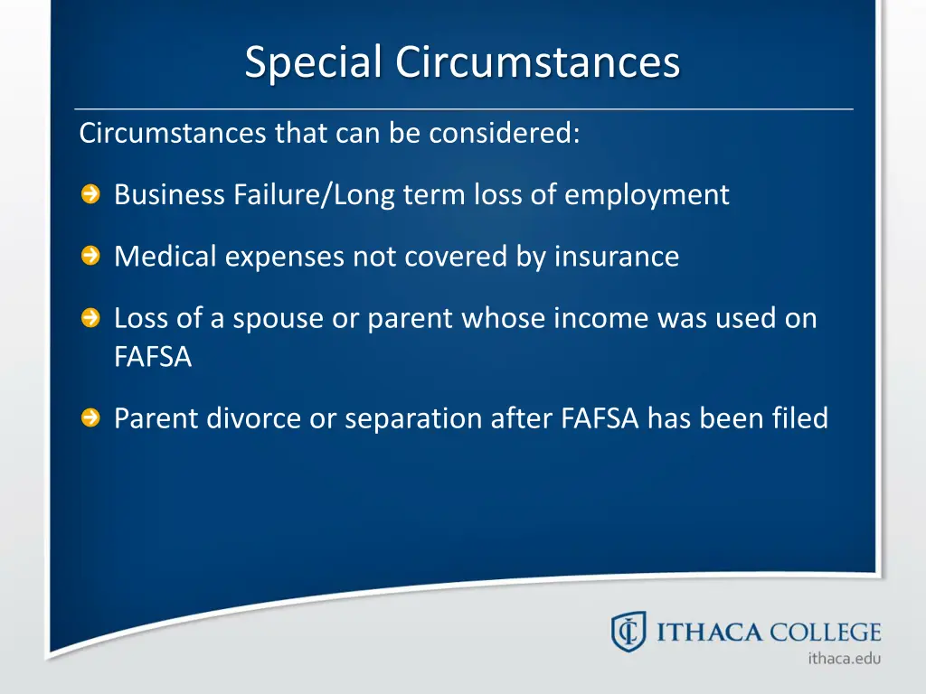 special circumstances