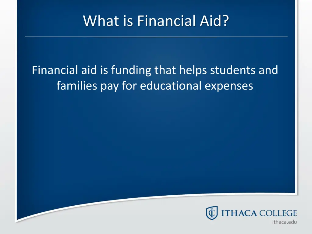 what is financial aid