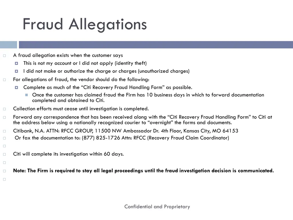 fraud allegations