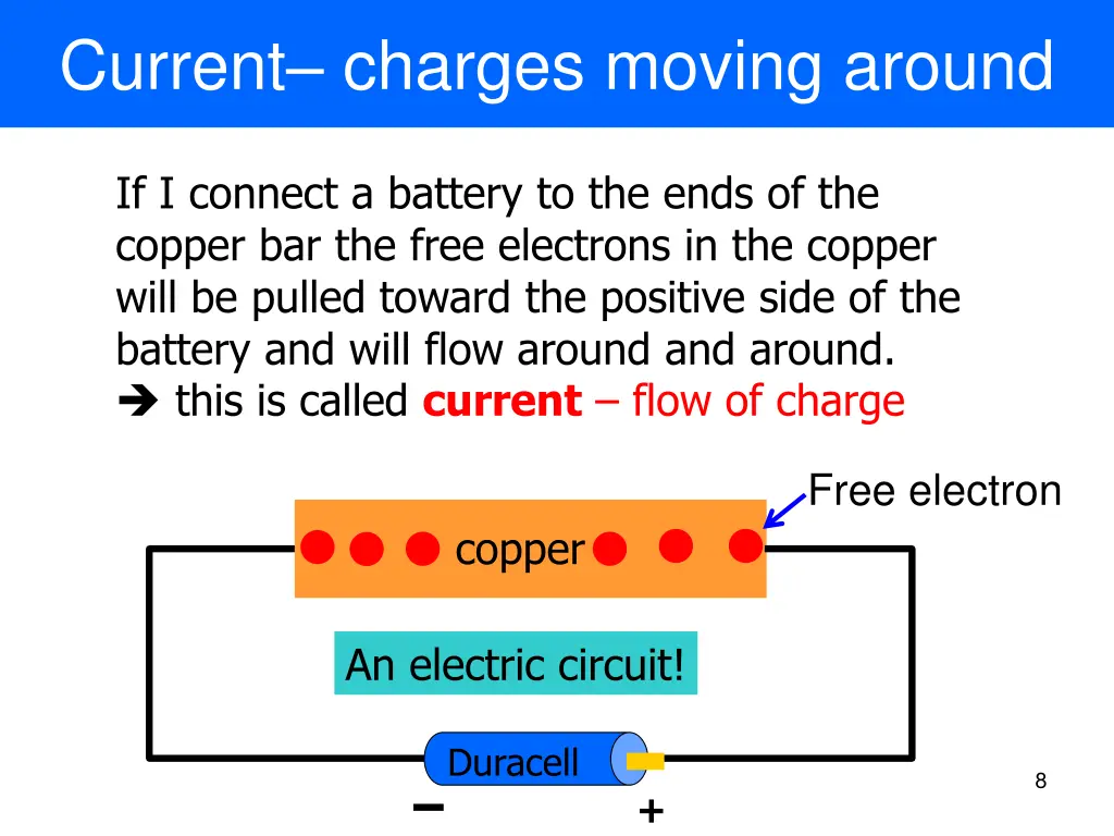 current charges moving around