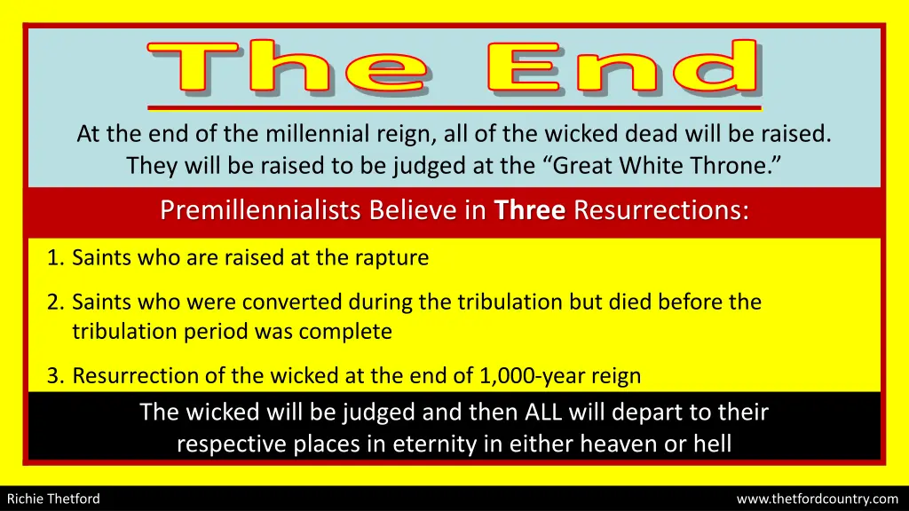 the end