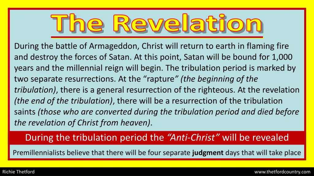the revelation