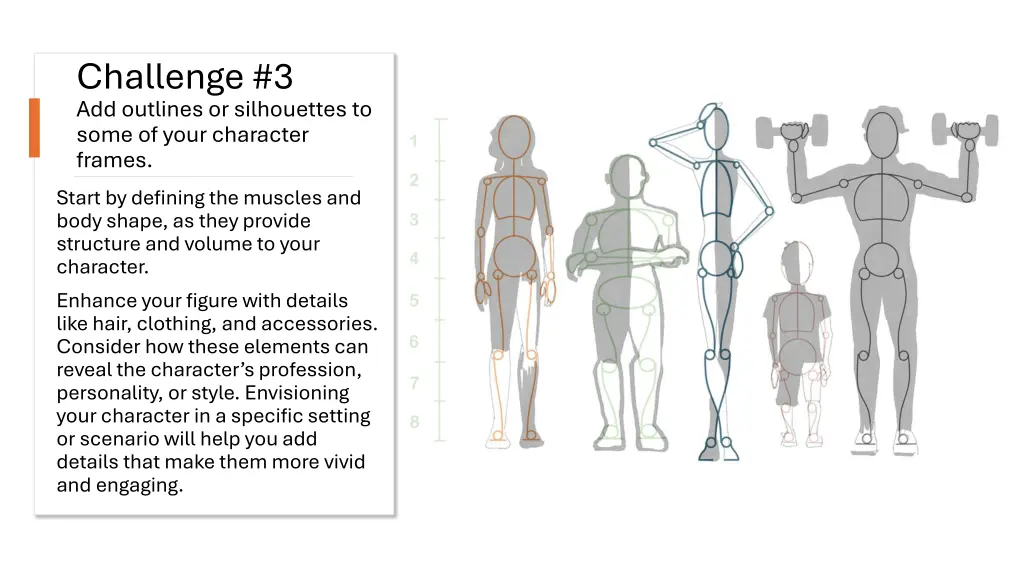 challenge 3 add outlines or silhouettes to some