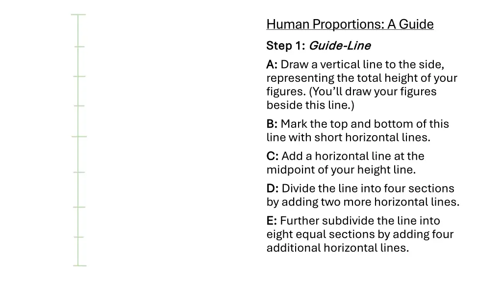 human proportions a guide step 1 step 1 guide