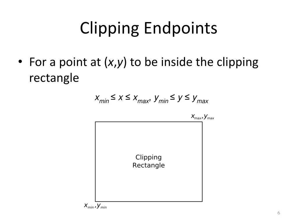 clipping endpoints