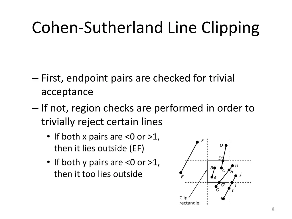 cohen sutherland line clipping