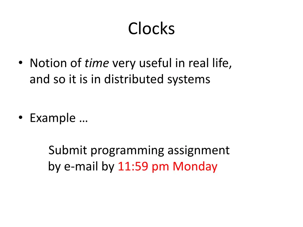 clocks