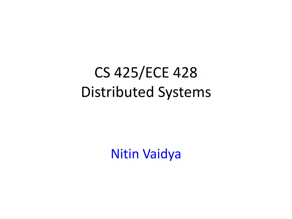 cs 425 ece 428 distributed systems