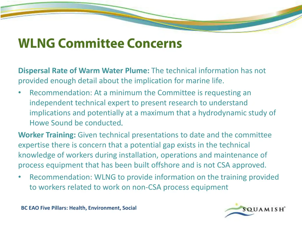 dispersal rate of warm water plume the technical