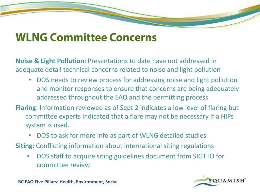 noise light pollution presentations to date have