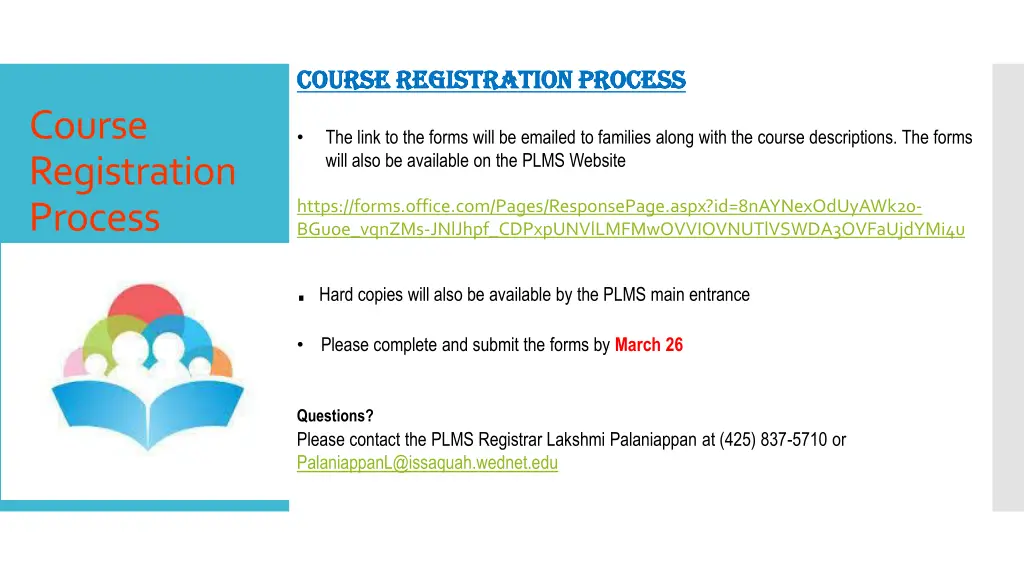 course registration process course registration