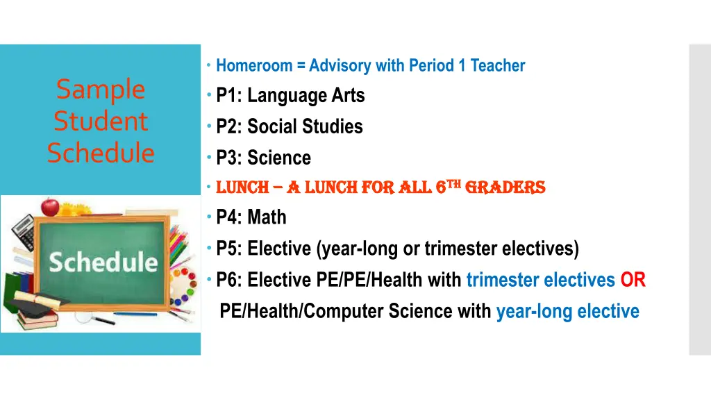 homeroom advisory with period 1 teacher