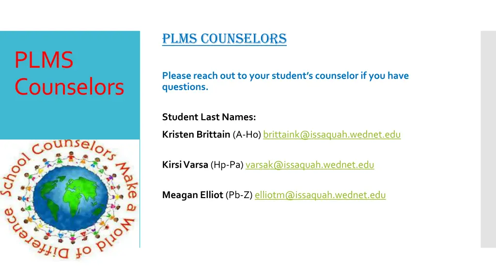 plms counselors