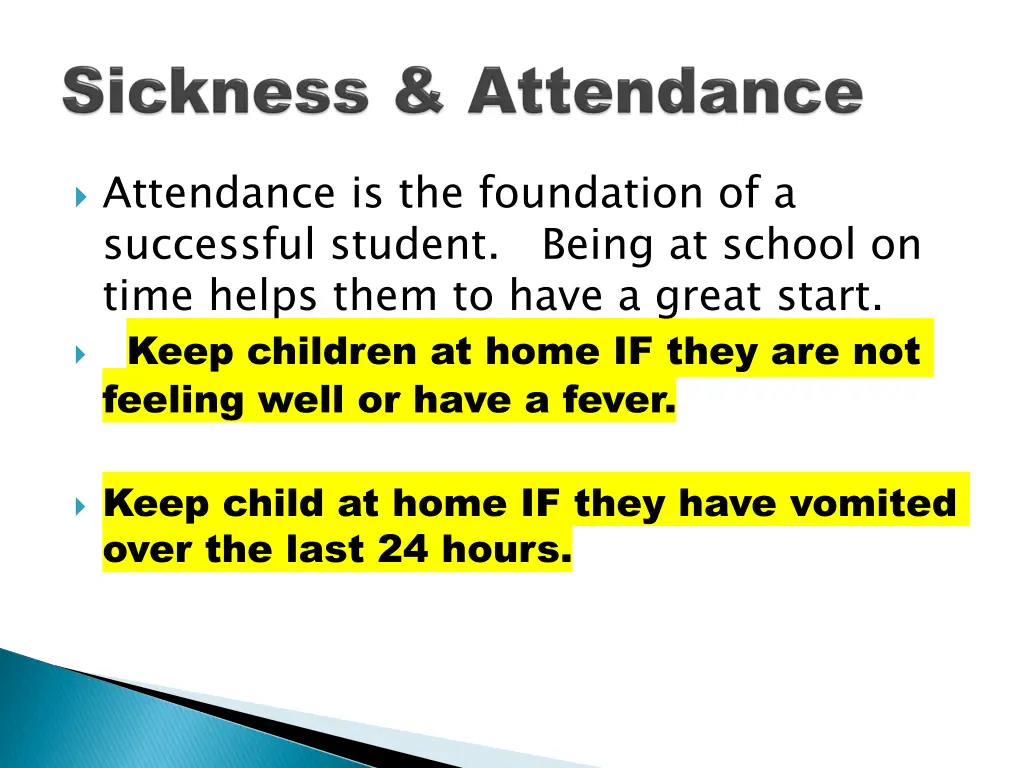 attendance is the foundation of a successful
