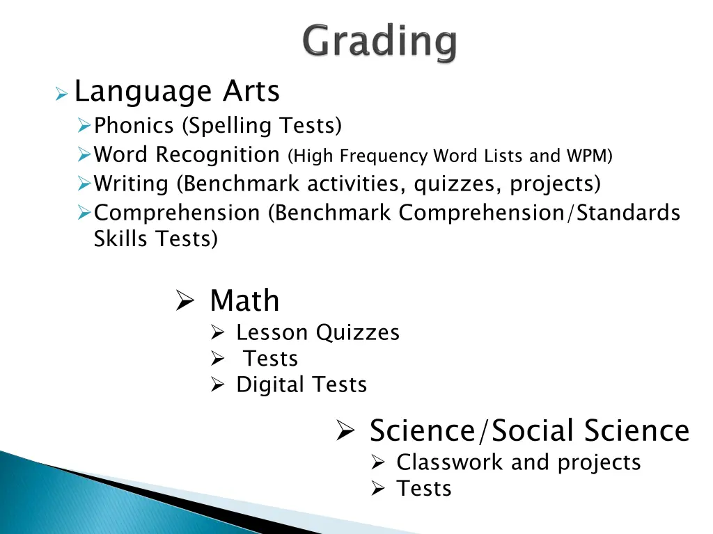 language arts phonics spelling tests word