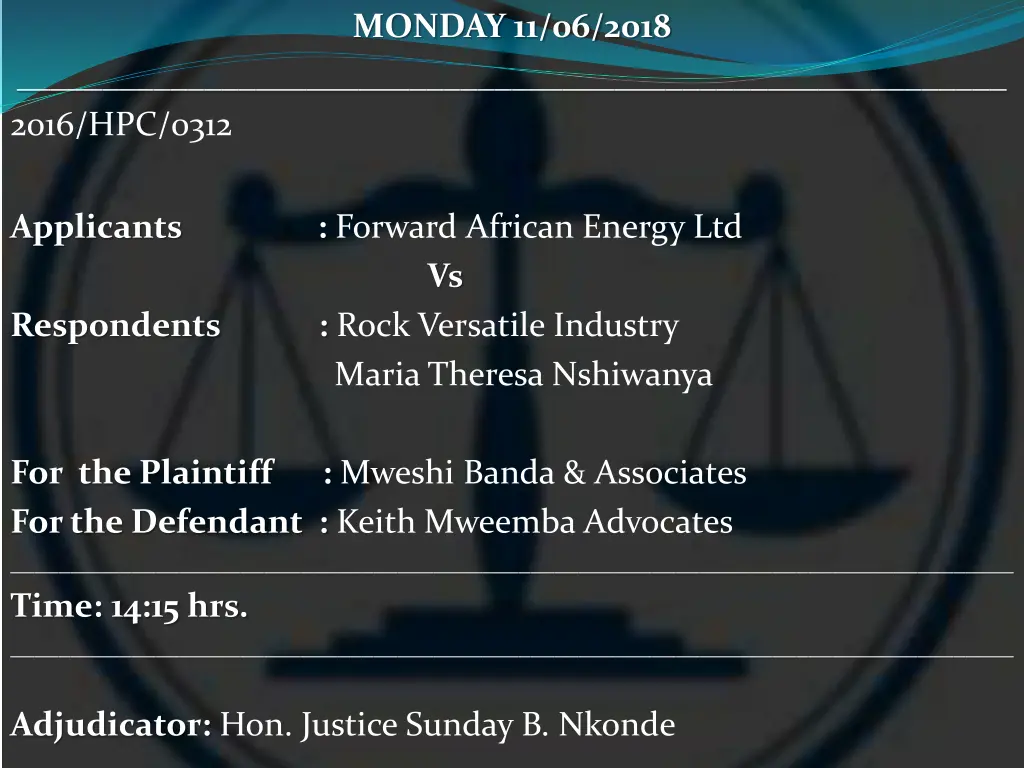 monday 11 06 2018 12