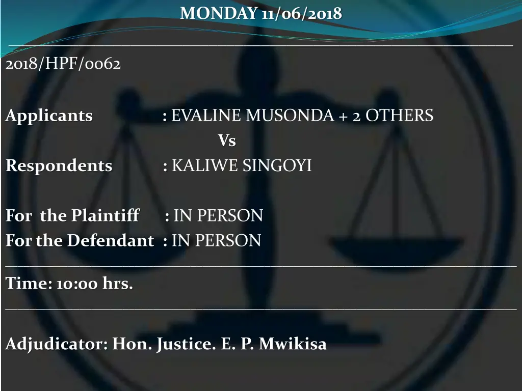 monday 11 06 2018 14