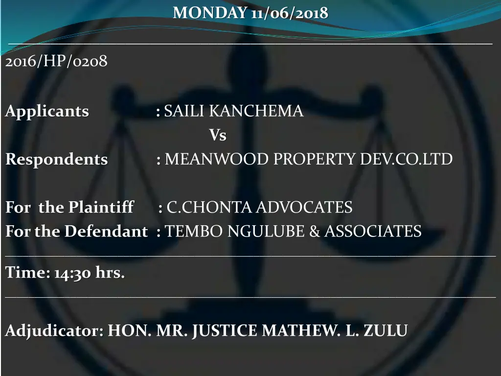 monday 11 06 2018 23