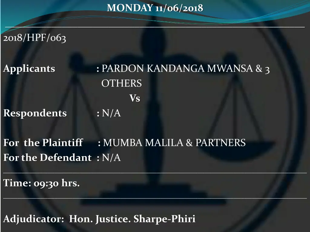 monday 11 06 2018 5
