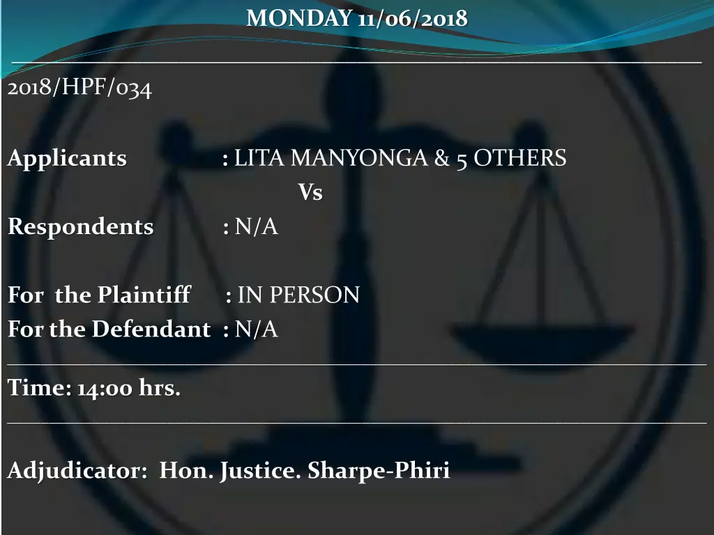 monday 11 06 2018 9