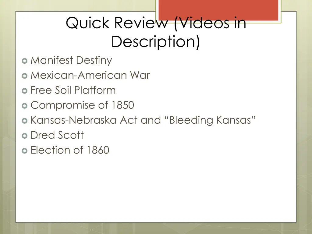 quick review videos in description manifest