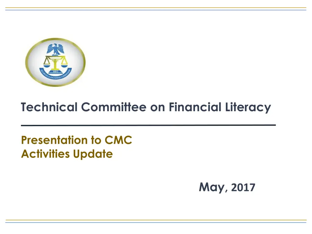 technical committee on financial literacy