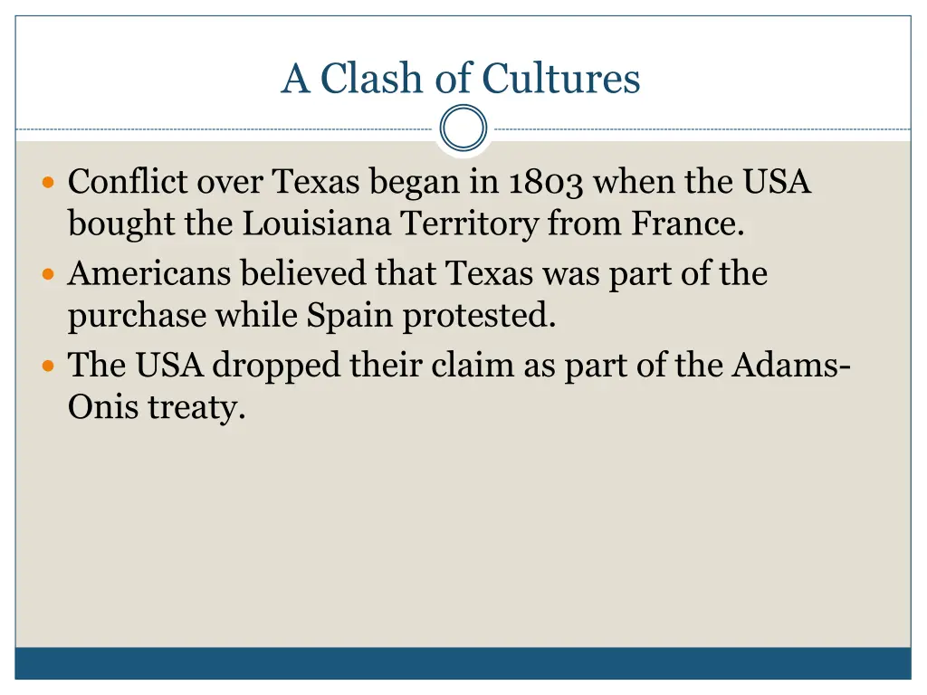 a clash of cultures