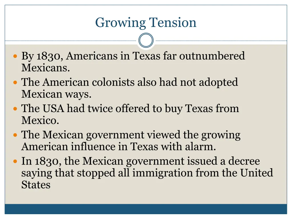 growing tension
