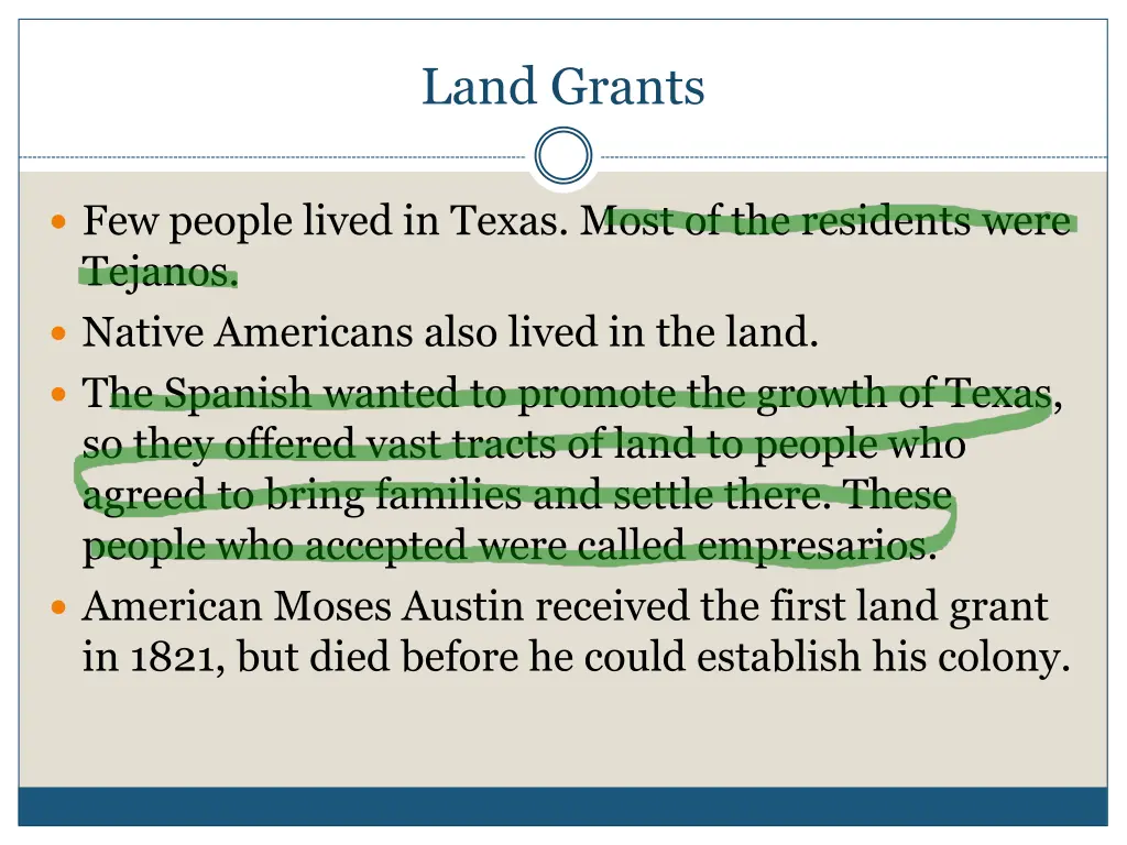 land grants