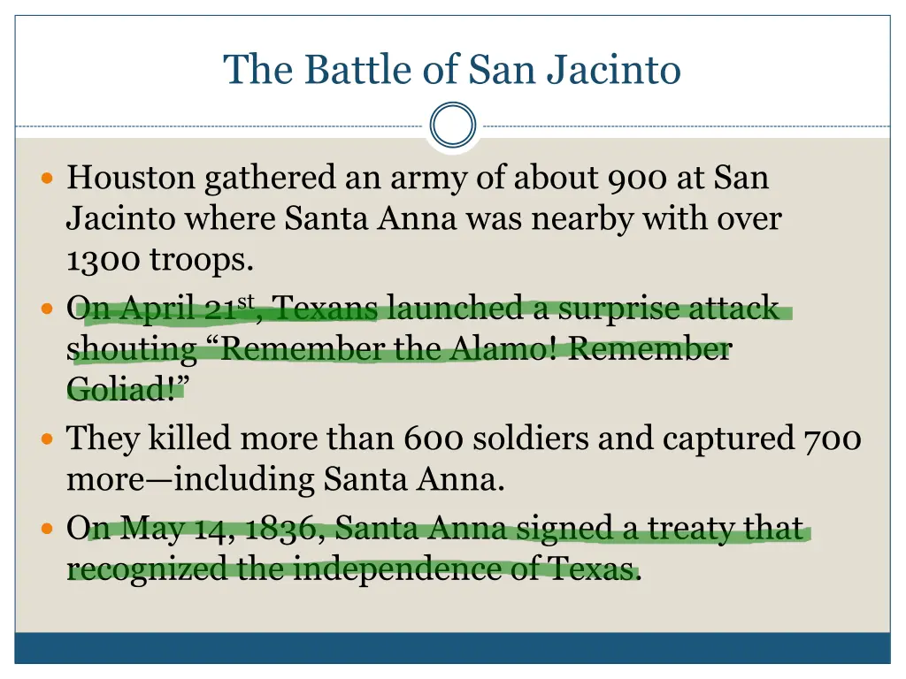 the battle of san jacinto