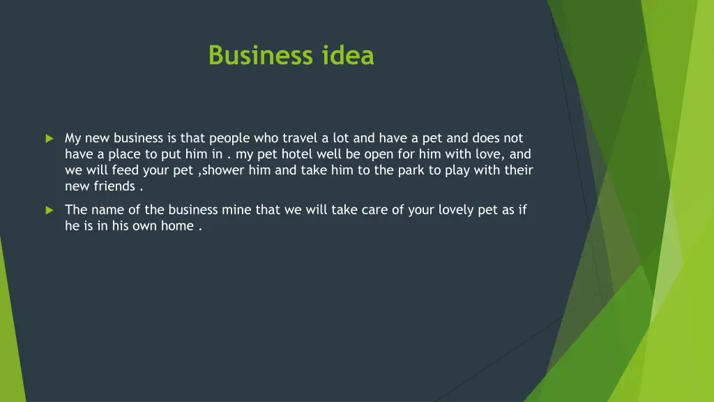 business idea