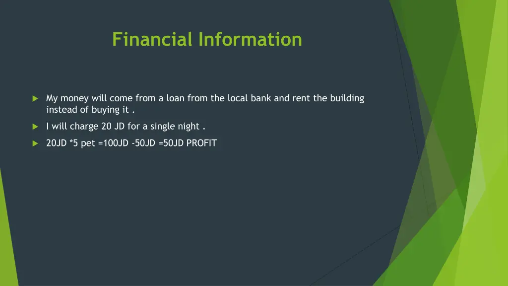 financial information