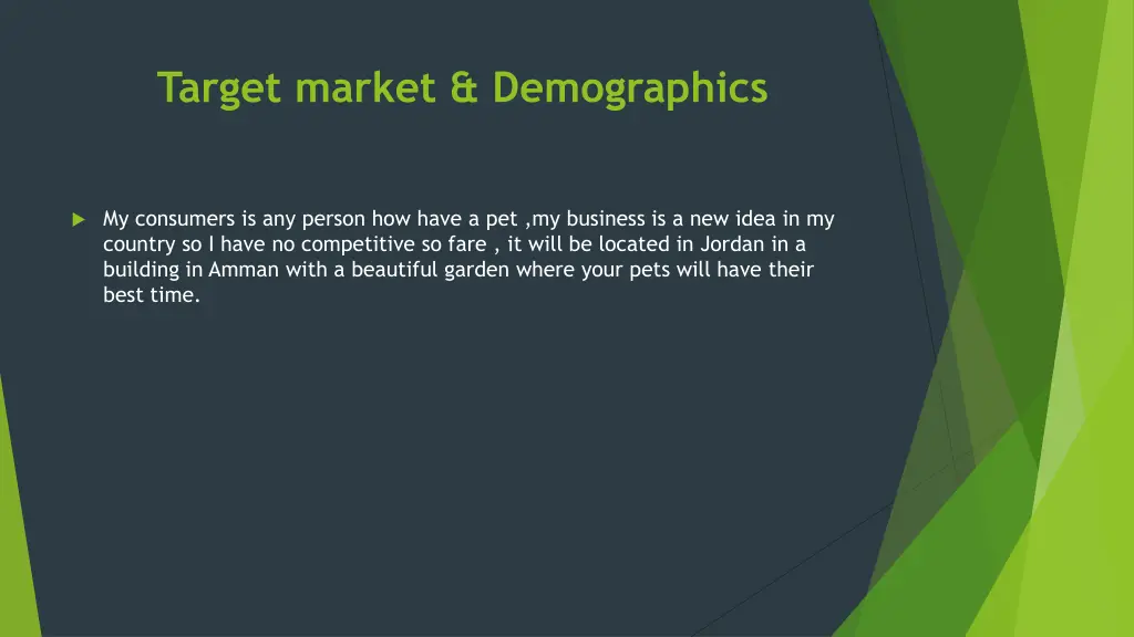target market demographics