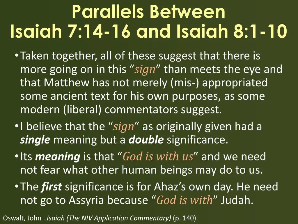 parallels between isaiah 7 14 16 and isaiah 8 1 10