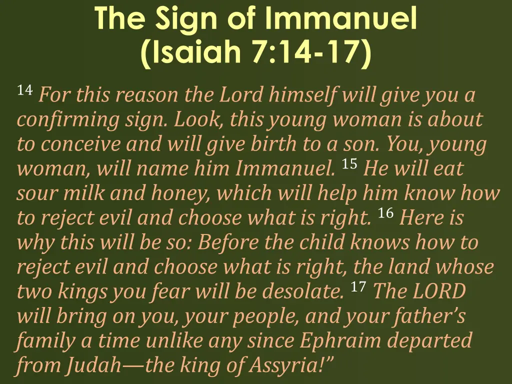 the sign of immanuel isaiah 7 14 17