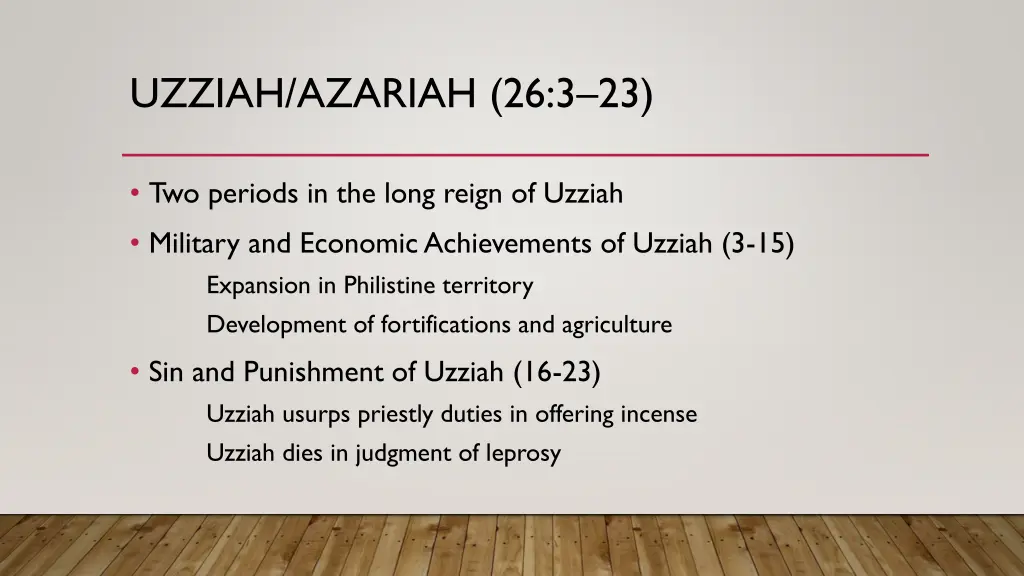 uzziah azariah 26 3 23