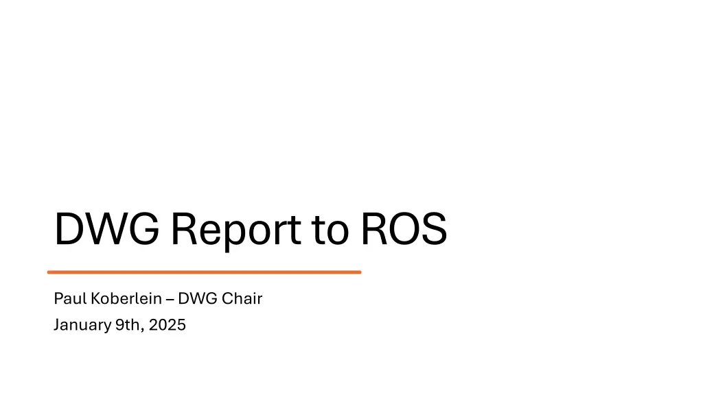 dwg report to ros
