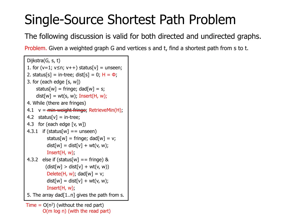 single source shortest path problem 1