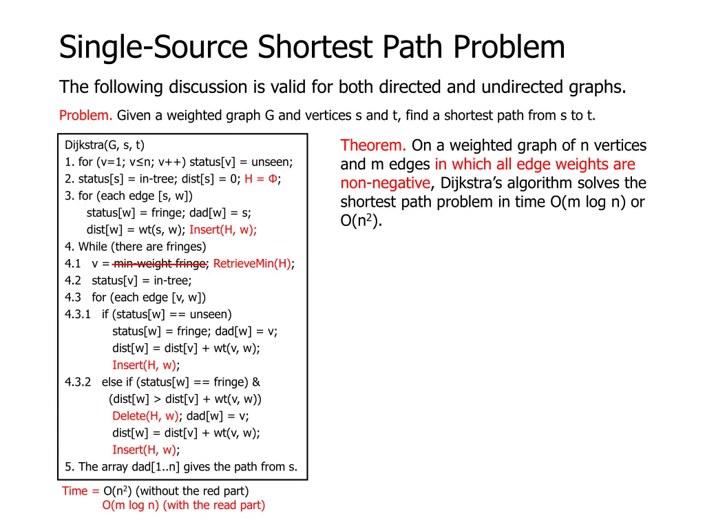 single source shortest path problem 14