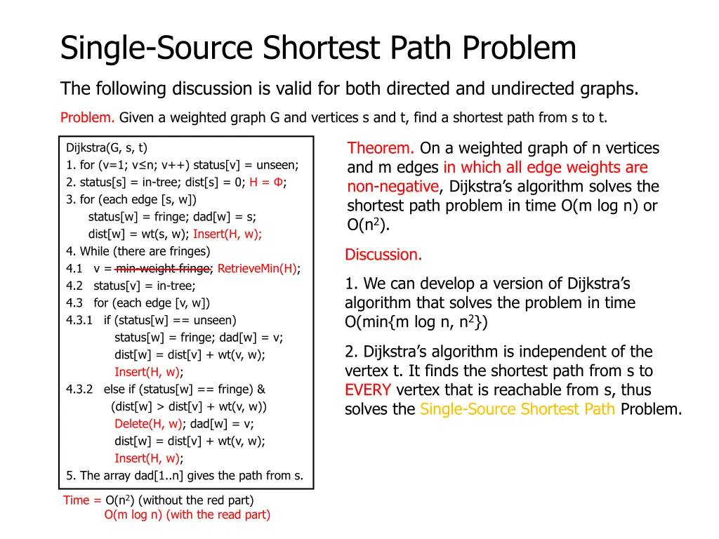 single source shortest path problem 16