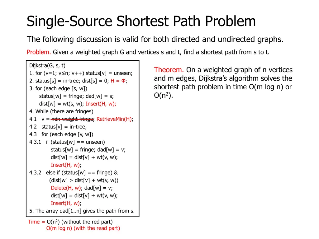 single source shortest path problem 2