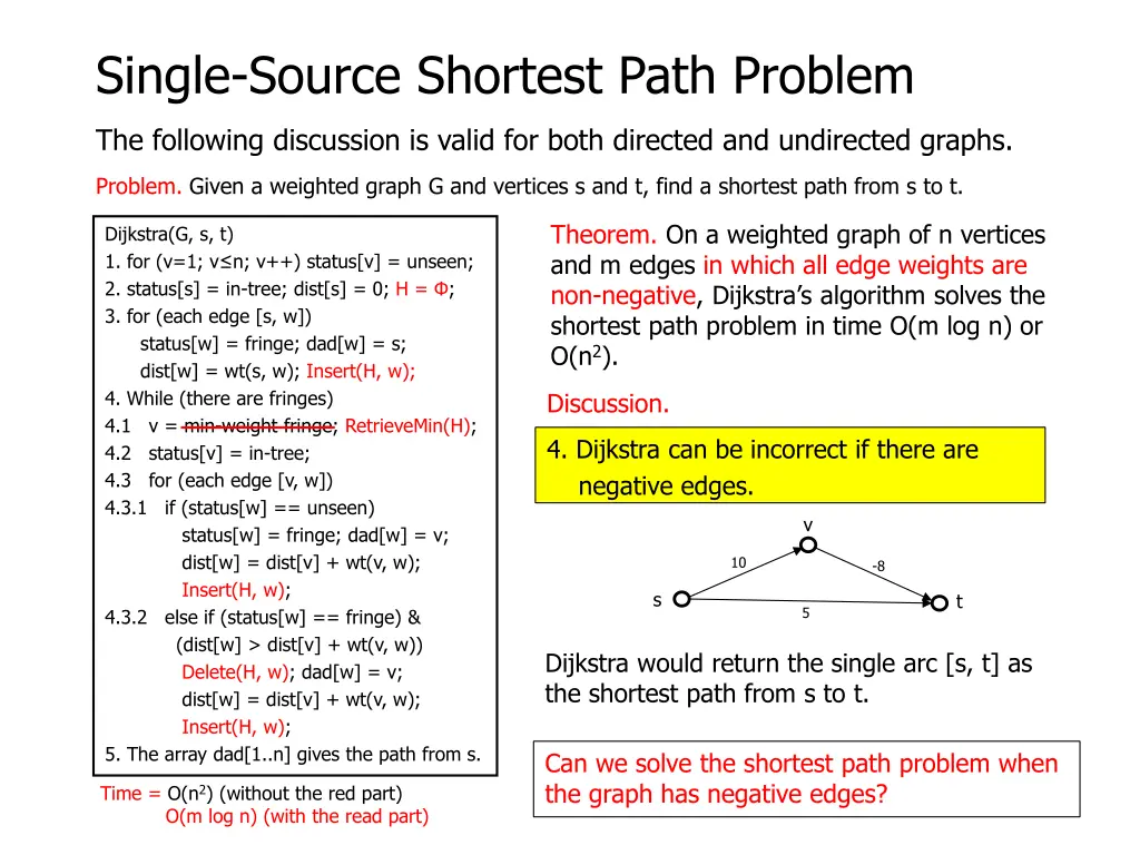 single source shortest path problem 23