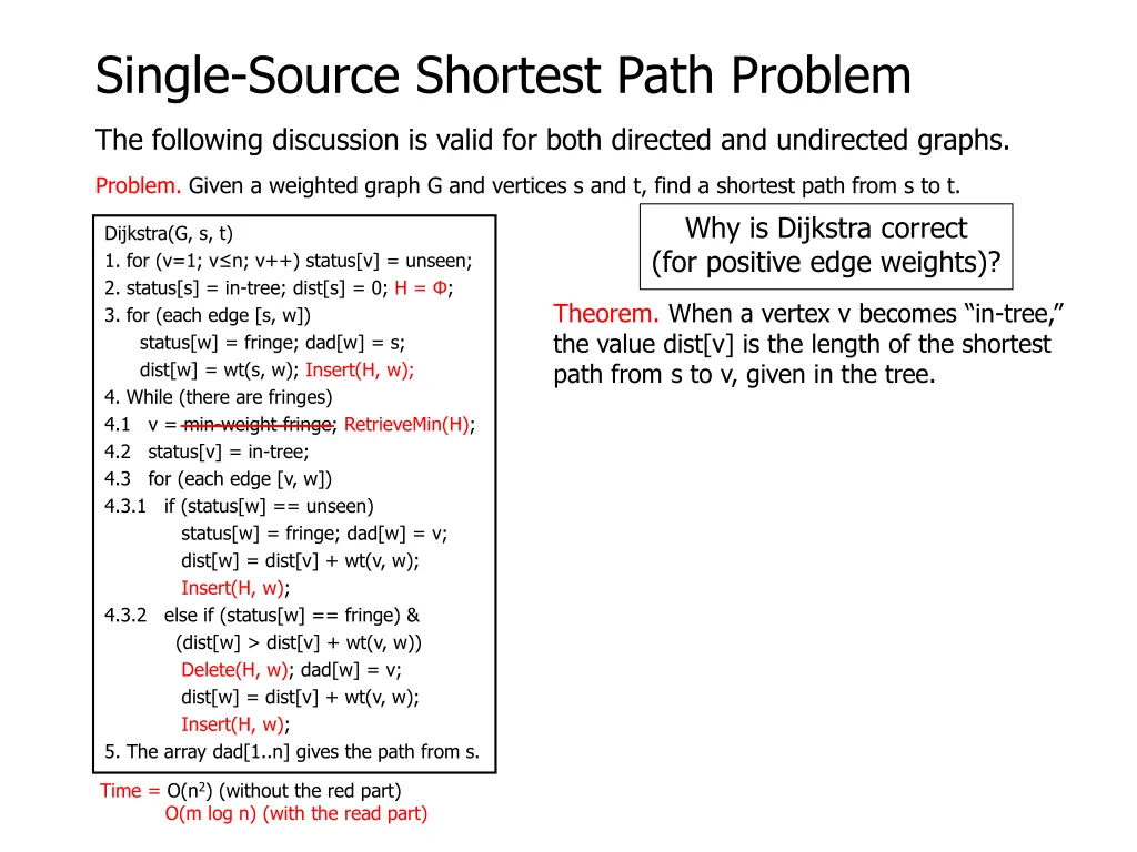 single source shortest path problem 6