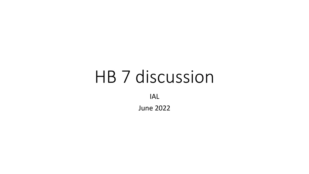 hb 7 discussion