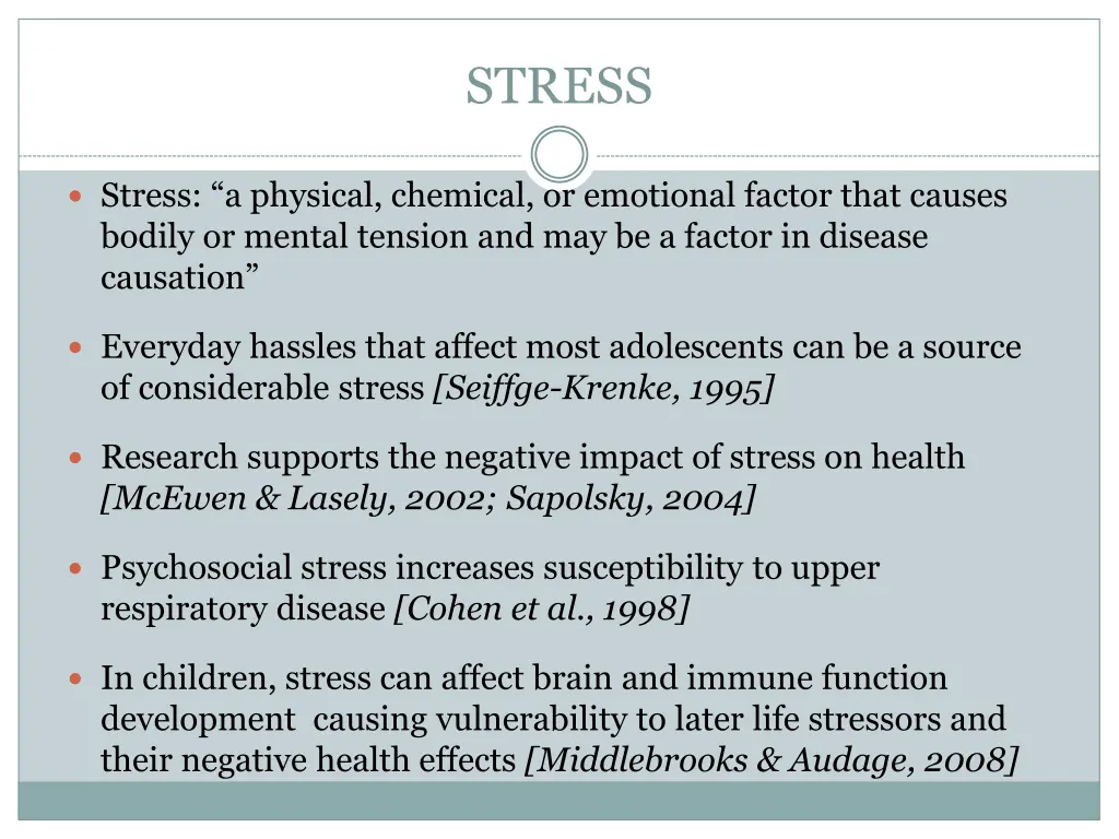 stress