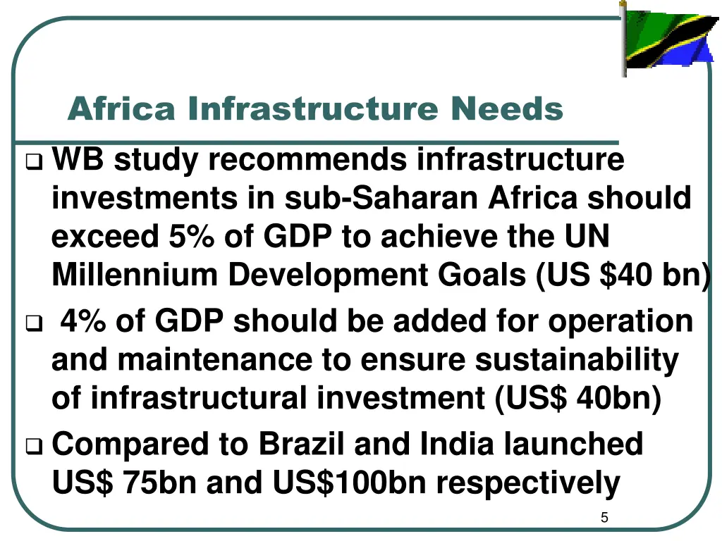 africa infrastructure needs wb study recommends